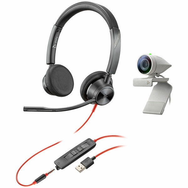 Poly Studio P5 Webcam & Blackwire 3325 Headset Kit - 2200-87130-025